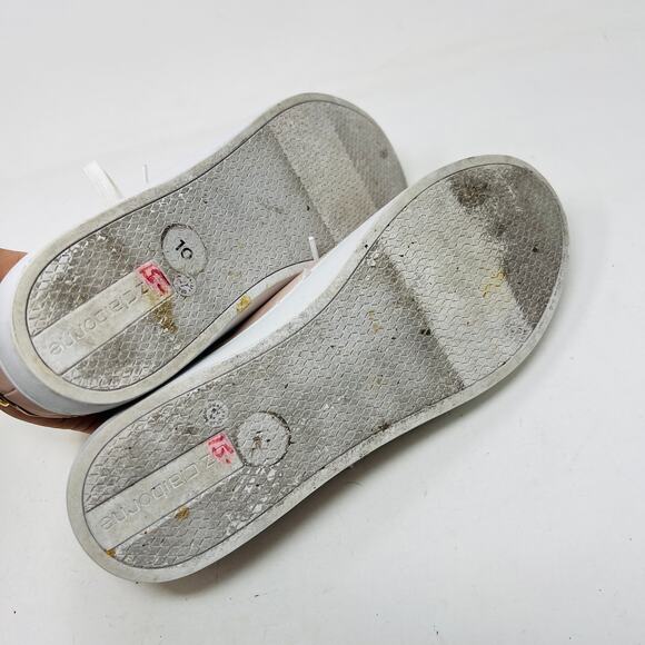 Liz Claiborne Metallic Tip Sneaker Fashion Casual Dusty Rose Lace Up - 10 - Picture 6 of 6